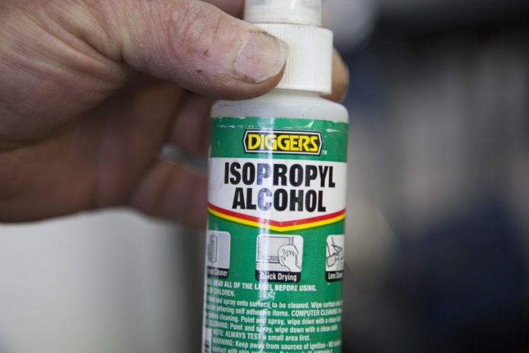 Isopropyl alcohol to clean the panel first