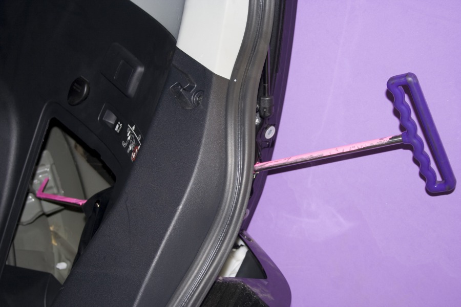 quarter panel access through rear light